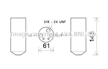 AVA QUALITY COOLING hyd357 -  Осушитель, кондиционер